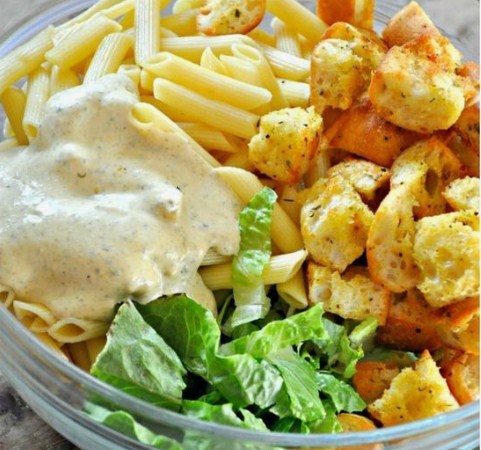 Vegan Caesar Pasta Salad Vegan Caesar Pasta Salad