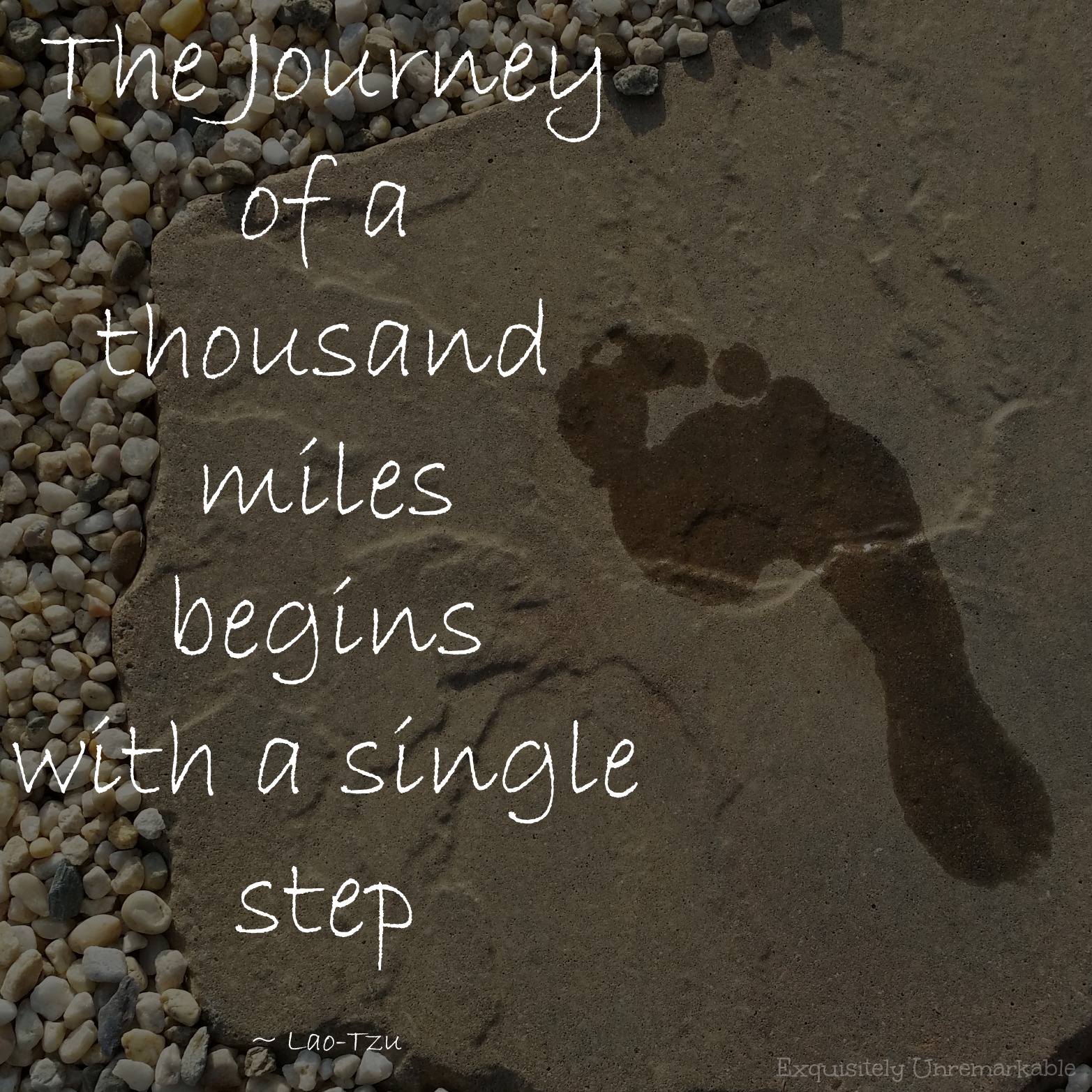 The Journey Of A Thousand Miles...Starts Today