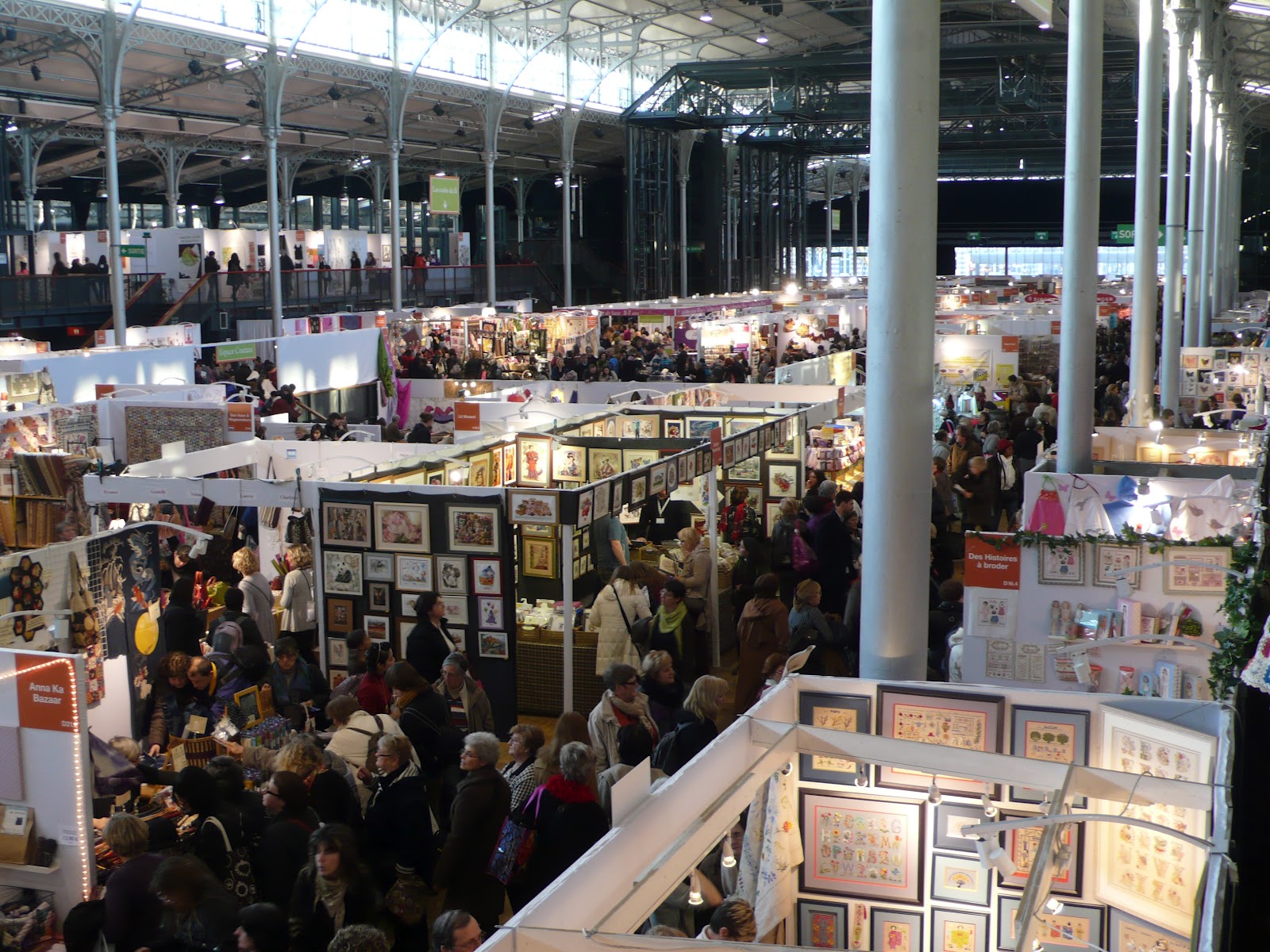 Embroidery Outside the Box! Paris, France l'aiguille en fete (needlework trade show)