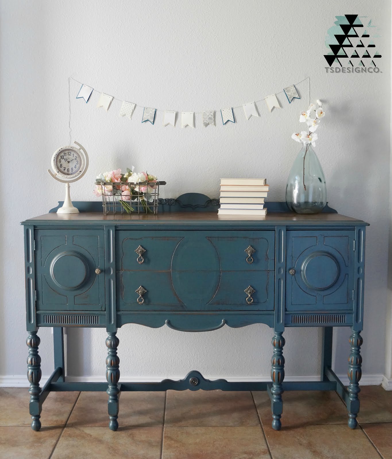 Team Sutton Designs A little Gem Homestead Blue Buffet