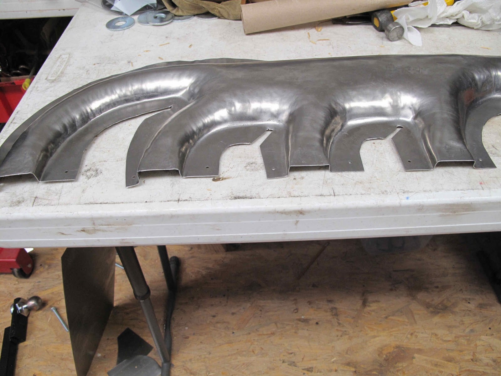 Curtiss OX-5 Rebuild: First Good Exhaust Manifold Shell Half