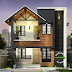 Simple mixed roof contemporary home at kollam