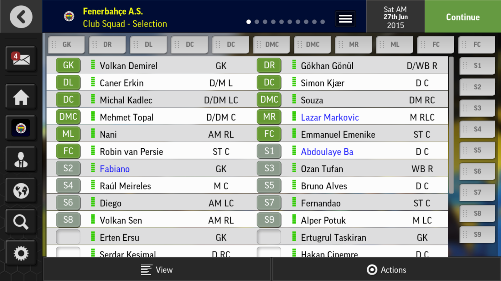 Football Manager Mobile 2016 Football Manager Mobile 2016