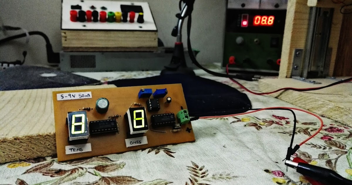 DIY Event Counter/Clock using 555 Timer and CD4026B Sciengit