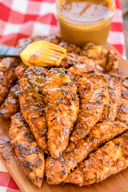 Georgia Gold BBQ Chicken - seriously delicious!!! Grilled chicken basted in a delicious homemade honey mustard bbq sauce. Yellow mustard, dijon mustard, cider vinegar, molasses, honey, butter, worcestershire sauce, garlic powder, black pepper, onion powder, cayenne pepper, oregano and seasoned salt. Can make BBQ sauce ahead of time and refrigerate until ready to cook chicken. This stuff is AMAZING! Perfect for you next cookout!! #grilling #bbqsauce #grilledchicken Georgia Gold BBQ Chicken - seriously delicious!!! Grilled chicken basted in a delicious homemade honey mustard bbq sauce. Yellow mustard, dijon mustard, cider vinegar, molasses, honey, butter, worcestershire sauce, garlic powder, black pepper, onion powder, cayenne pepper, oregano and seasoned salt. Can make BBQ sauce ahead of time and refrigerate until ready to cook chicken. This stuff is AMAZING! Perfect for you next cookout!! #grilling #bbqsauce #grilledchicken