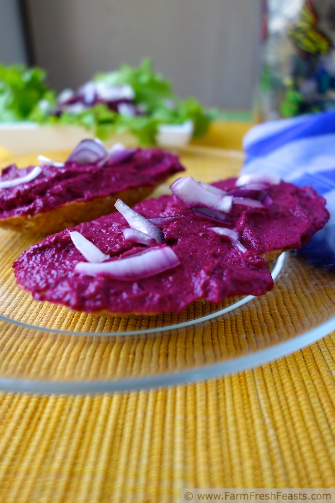 Farm Fresh Feasts Beet & Goat Cheese Spread