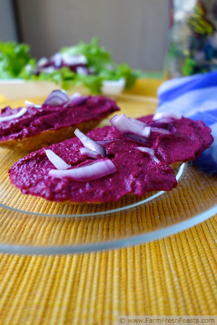 http://www.farmfreshfeasts.com/2012/10/beet-goat-cheese-spread.html