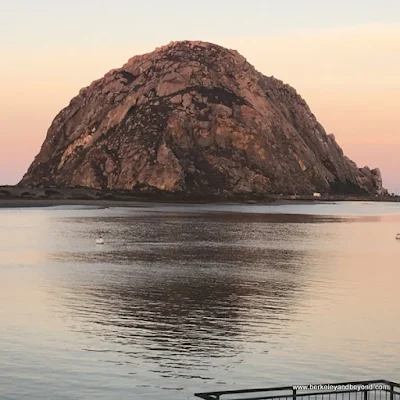 sunset at Morro Rock in Morro Bay, California