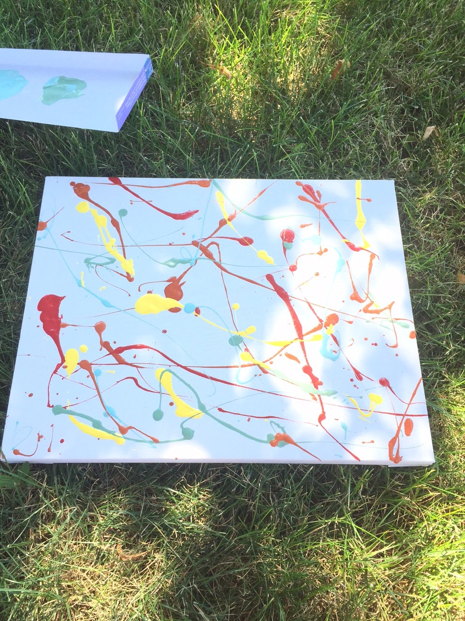 DIY Paint Splatter Wall Art The Trendy Chick