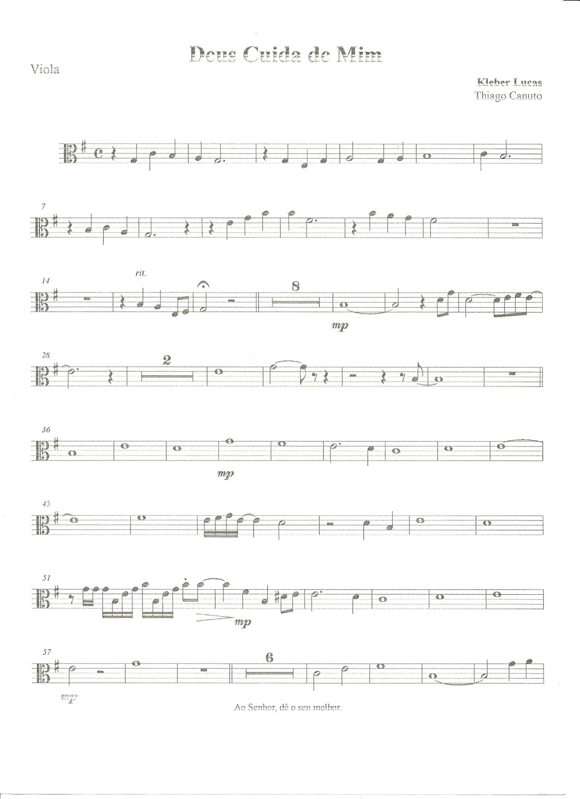 Viola Clássica Deus Cuida de Mim
