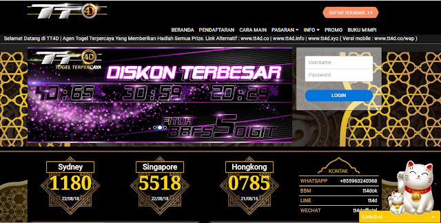 TT4D Agen Togel Online Terpercaya Terbaik di Indonesia
