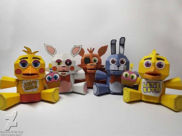PAPERMAU: Five Nights At Freddy's 4 - Plush Trap Paper Model - by