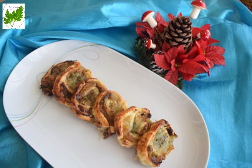 Rollitos De Hojaldre Con Gorgonzola Y Cabello De Ángel
