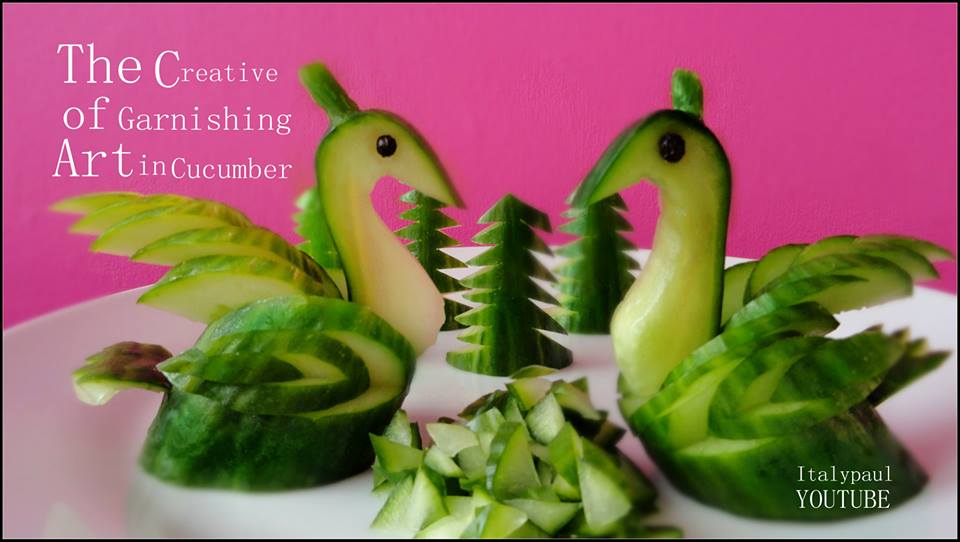 ItalyPaul Art In Fruit & Vegetable Carving Lessons Art In Cucumber