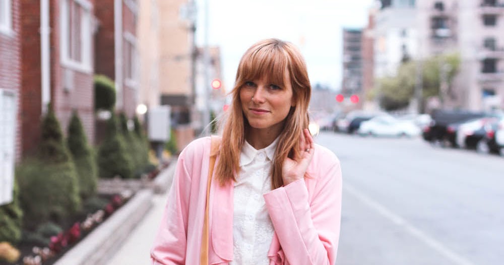 pink duster. / Steffys Pros and Cons A NYC Personal Style, Travel and