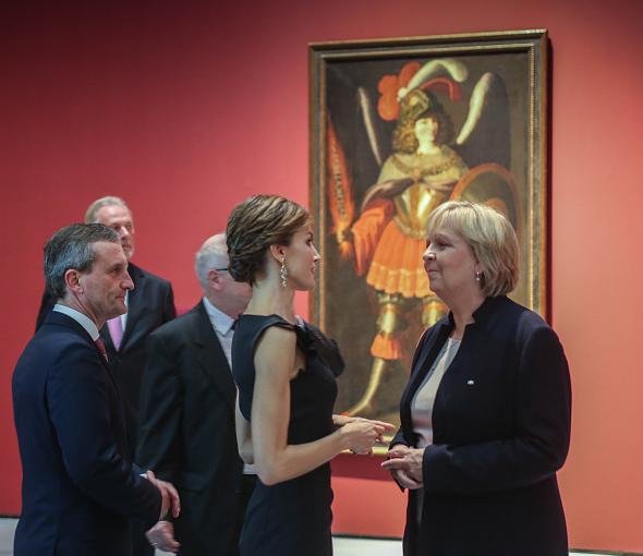 Queen Letizia with Hannelore Kraft and museum director Beat Wismer and mayor Thomas Geisel attends the opening of exhibition "Zurbaran" at Museum Kunstpalast in Dusseldorf