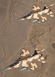 Two moroccan air force f-16