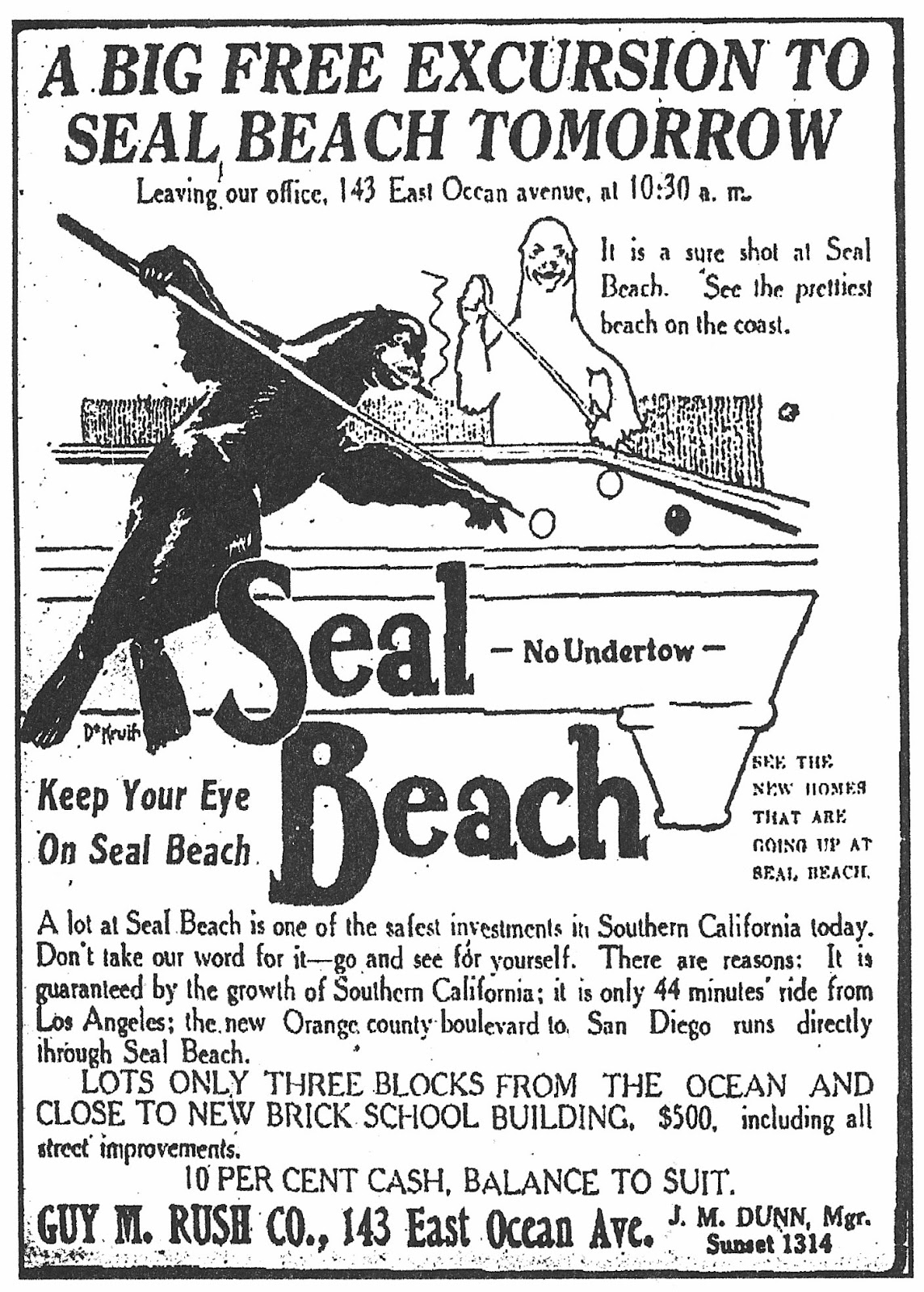 The "Sealing" of Seal Beach 1914 July October