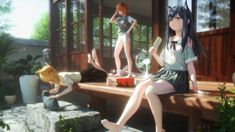 Anime, Girls, Summer, Arknights, 4K, #6.1779