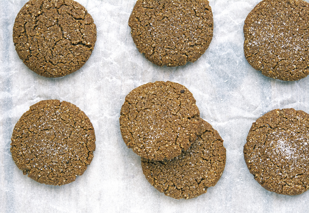 Chewy Gingerbread Cookies (Paleo and Vegan)