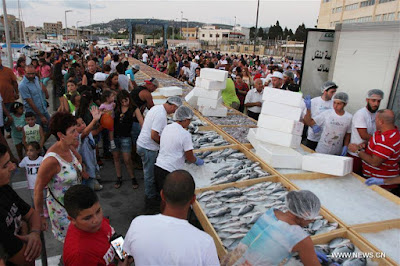 Lebanon Enters Guinness Book Of World Record For Largest Seafood Display. Photos Lebanon Enters Guinness Book Of World Record For Largest Seafood Display. Photos