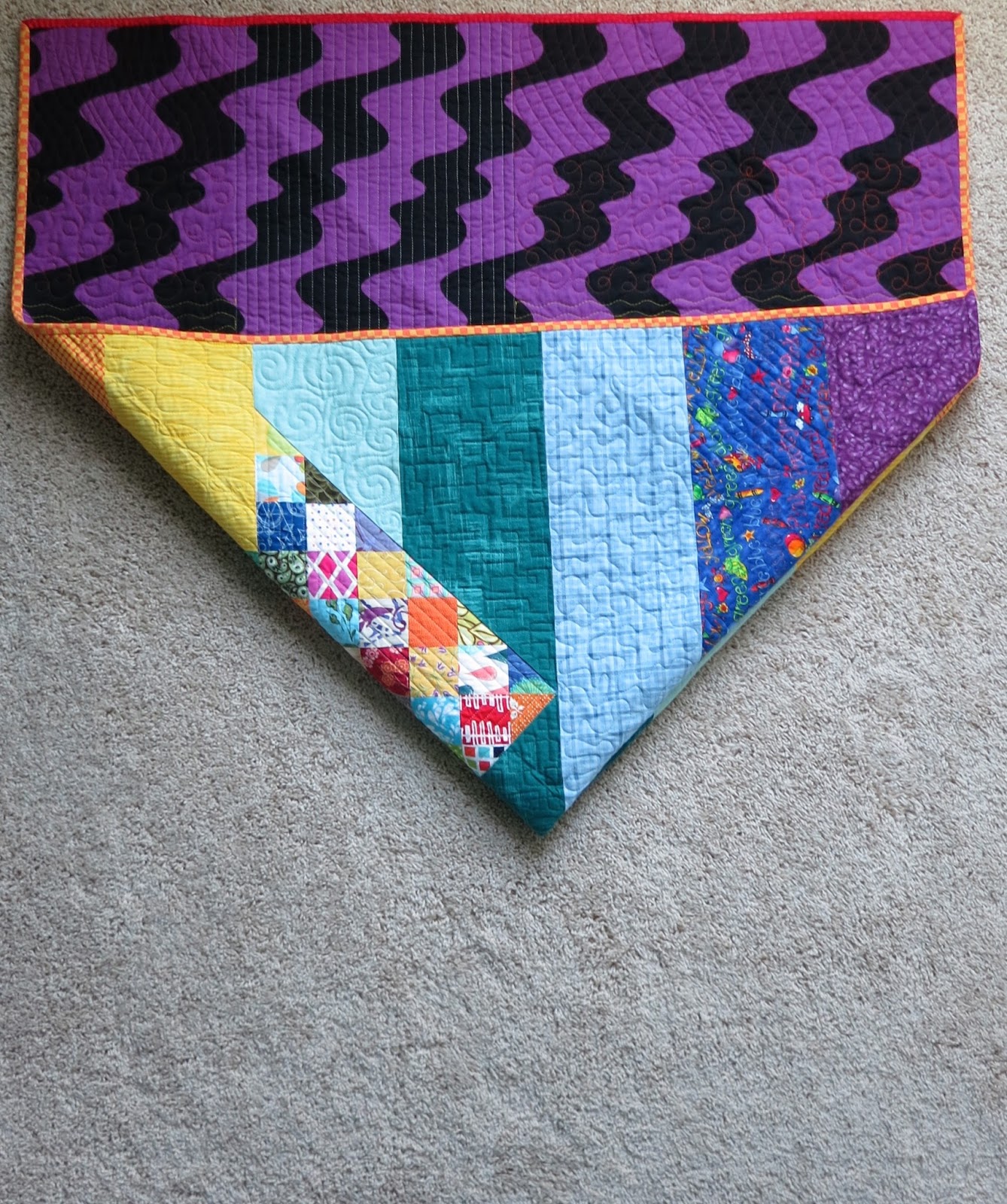 Flourishing Palms Quilt Folding