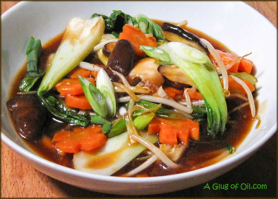 Vegetables in Chinese Brown Sauce Just like the Takeaway! A Glug of Oil
