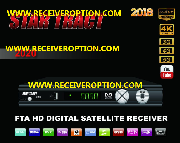 STAR TRACT 2020 2018 HD RECEIVER AUTO ROLL POWERVU KEY NEW SOFTWARE