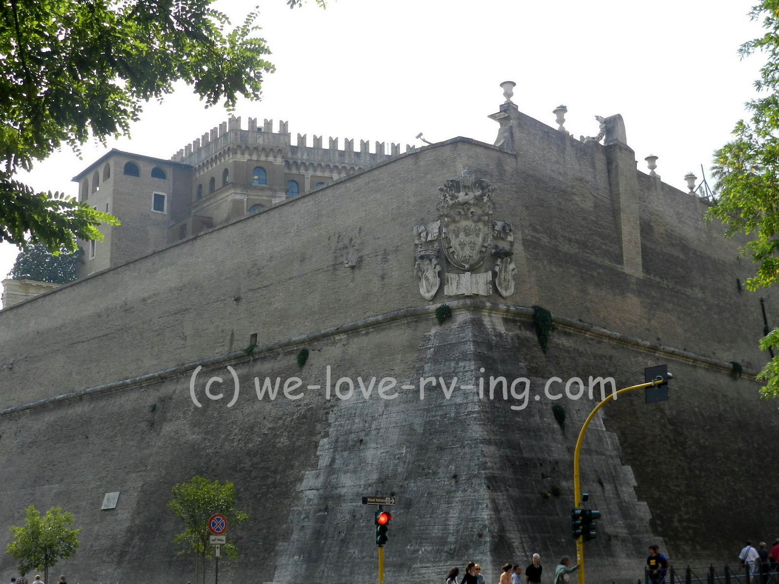 Walls around Vatican City in Rome
