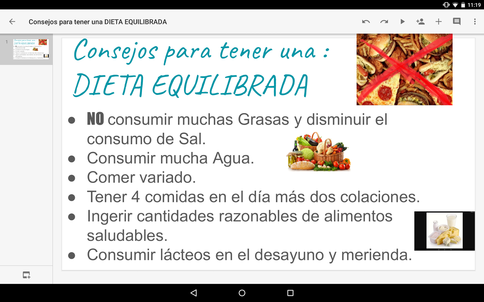 consejos para dieta equilibrada