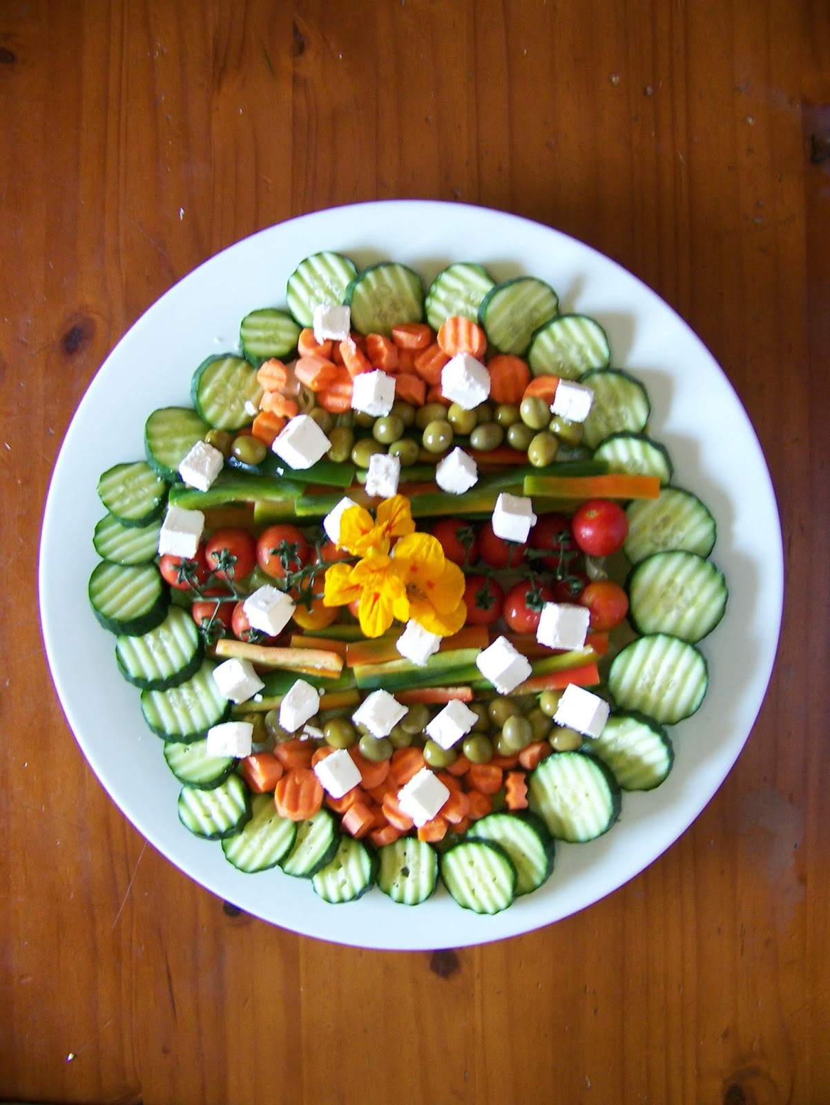 A Pretty Talent Blog Arranging a Salad Platter