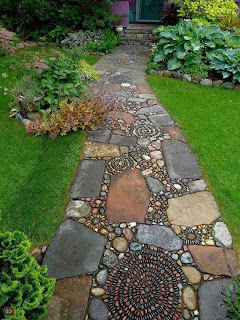 Amazing House Path Made By Beautiful Stones Hd Wallpapers