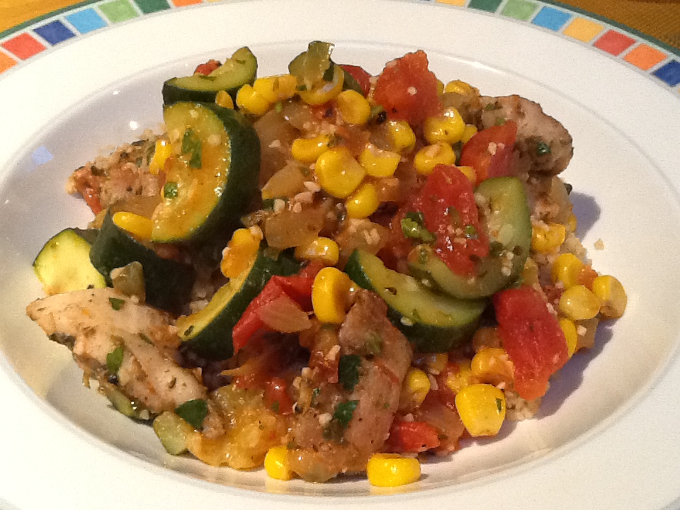 Mommy and Baby food: Tex Mex Chicken with Zucchini for the Whole Family
