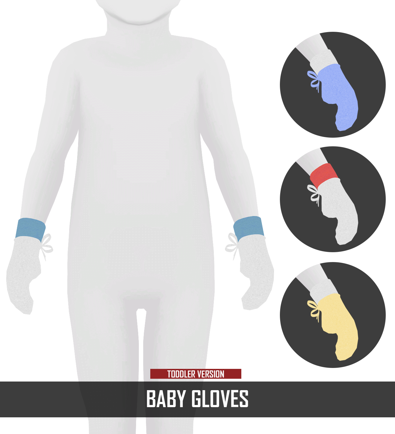 BABY GLOVES REDHEADSIMS CC