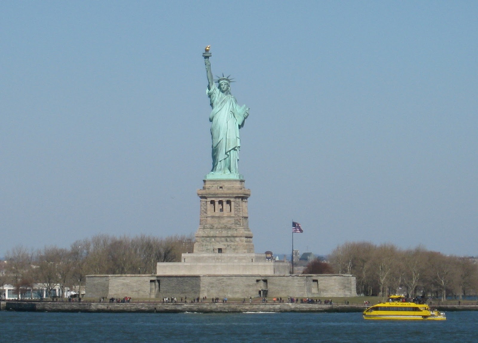 The Hawk's View Statue of Liberty, New York Harbor USA