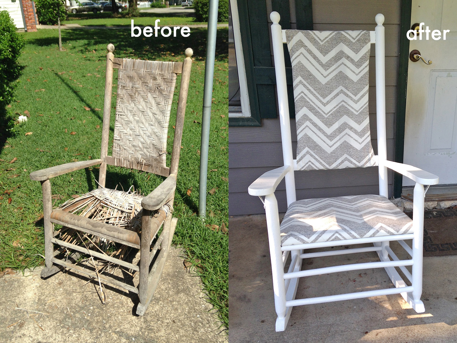 We Can Make Anything rocking chair redo