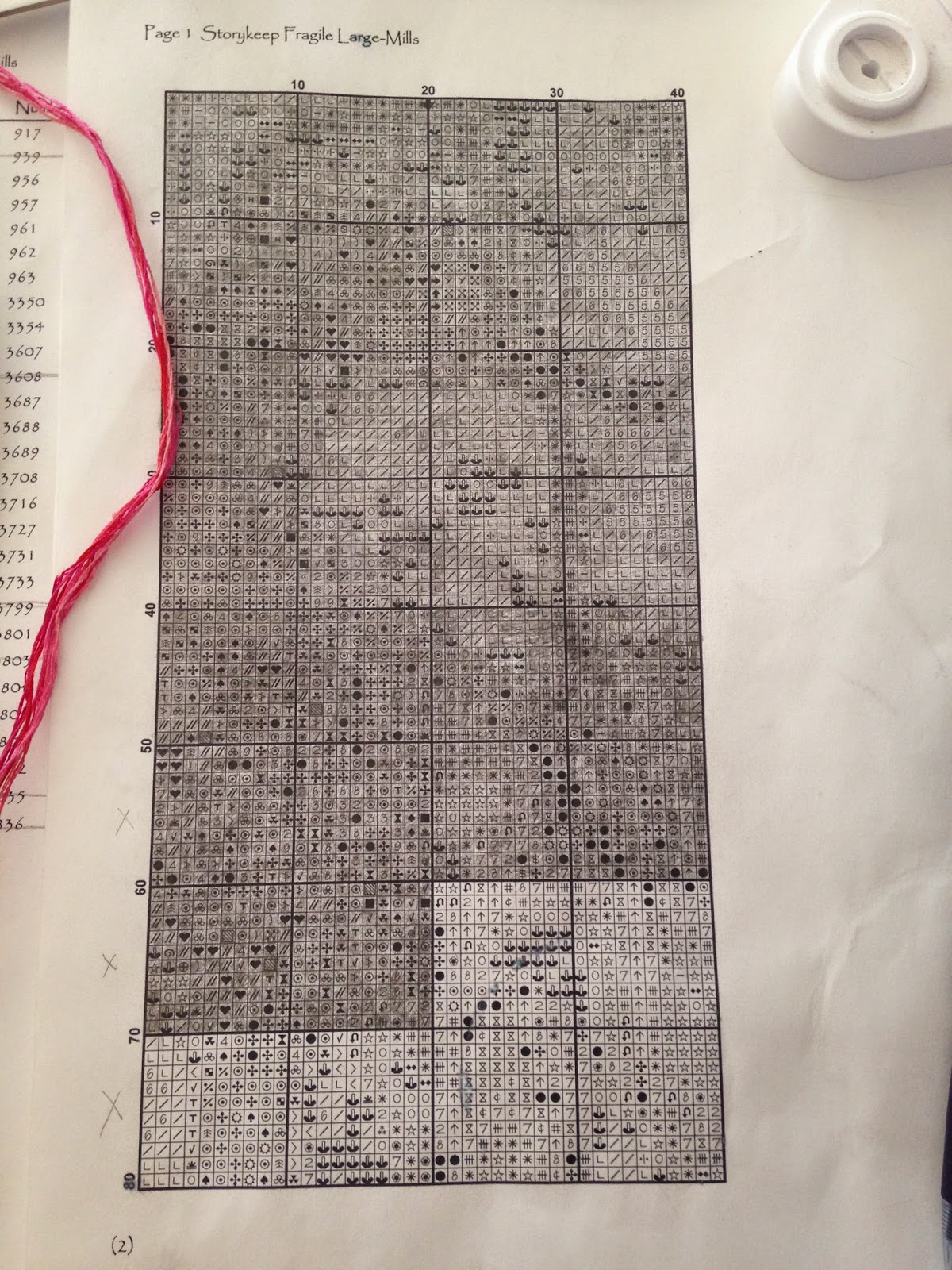 Catchnaomi creations Dragon cross stitch WIP