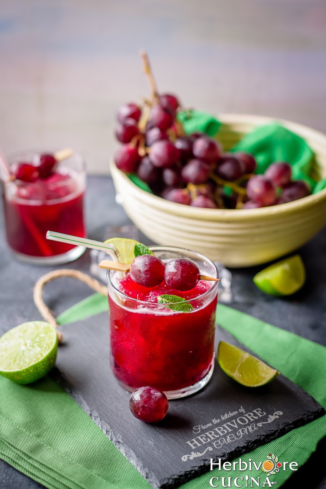 Herbivore Cucina Frozen Grape Lime Rickey Slush