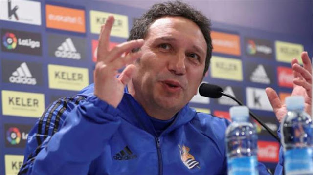 مدرب ريال سوسيداد متحدثًا عن مباراته امام ريال مدريد في كاس ملك اسبانيا مدرب ريال سوسيداد يتوعد ريال مدريد قبل موقعة الكأس