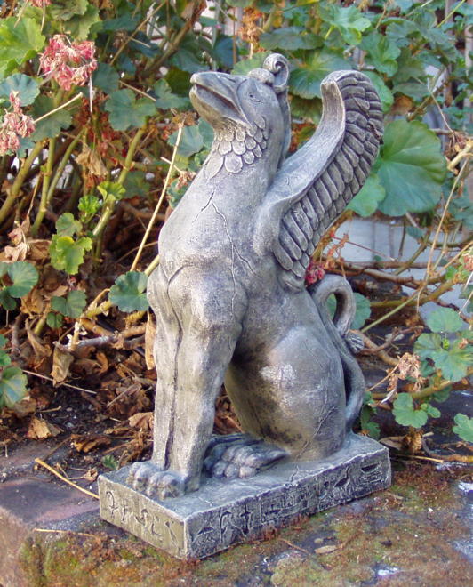 Gargoyle Statues from The Stone Griffin Egyptian Griffin Statue