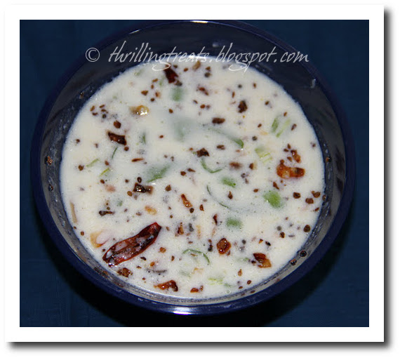 Food for art, heart and thought! Menthi Majjiga/Fenugreek yoghurt