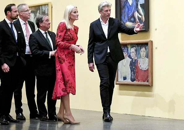 Crown Princess Mette-Marit wore H&M floral print midi dress from Conscious Exclusive collection