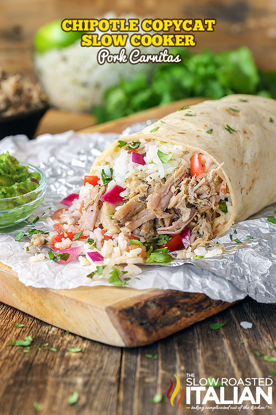 Chipotle Copycat Slow Cooker Pork Carnitas The Slow Roasted Italian