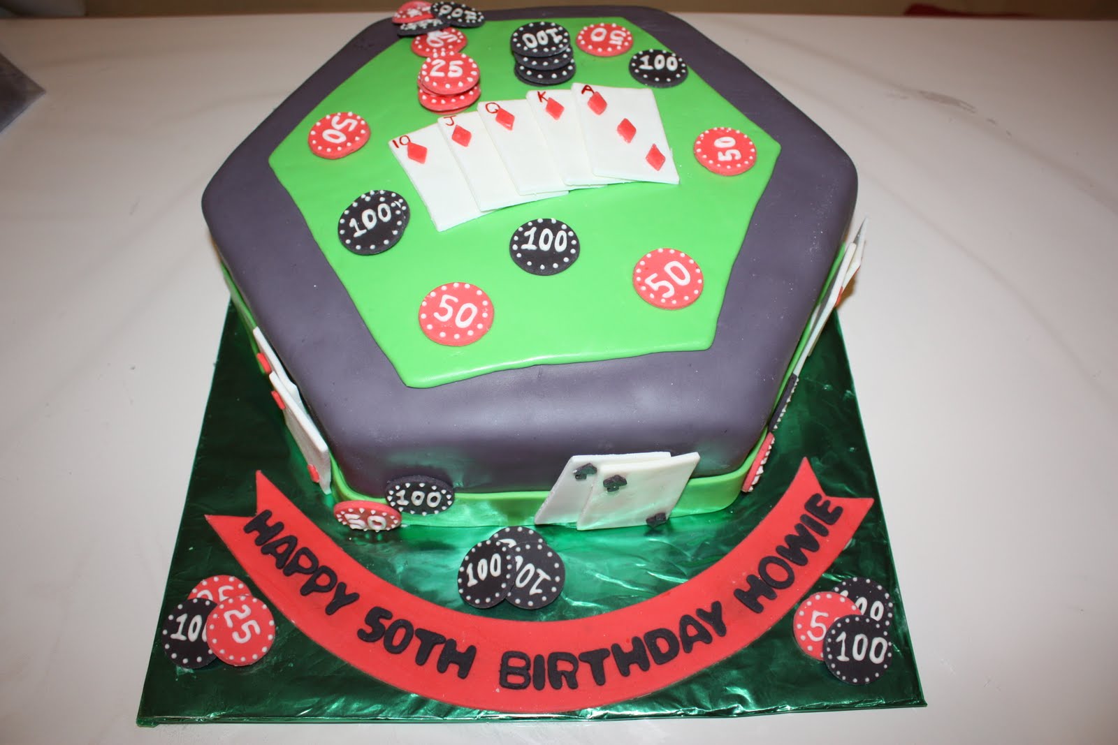 Pam and Nina's Crafty Cakes Poker Cake