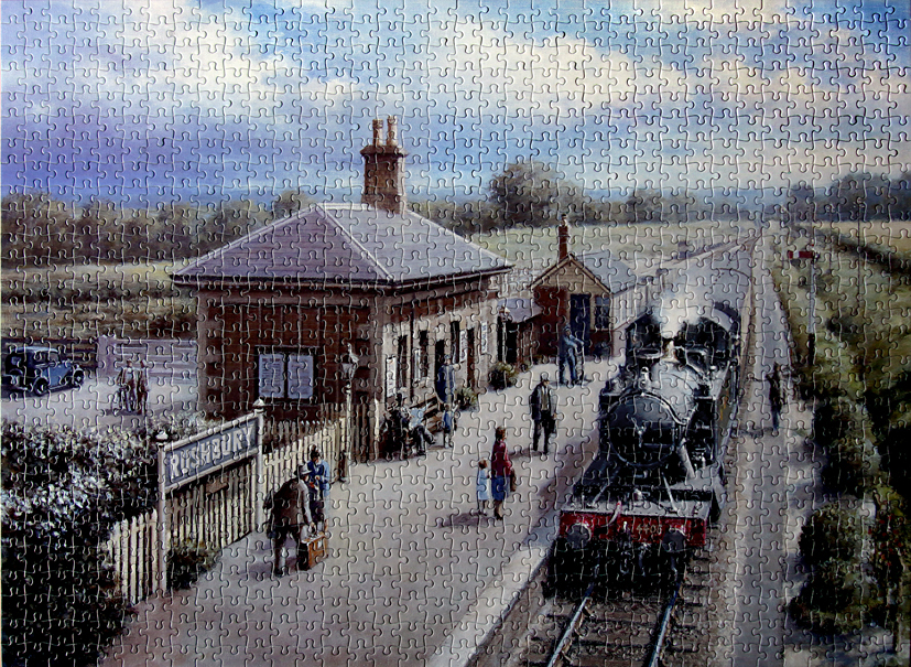 STEAM TRAINS AND JIGSAW PUZZLES 1000piece Puzzles from Gibsons.