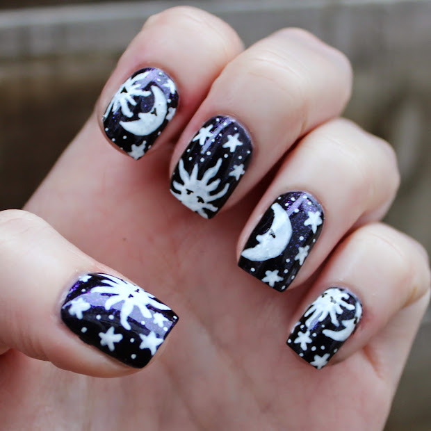 moon nail design