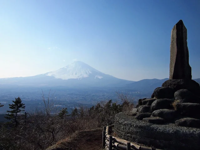 足柄峠　足柄城跡　富士山