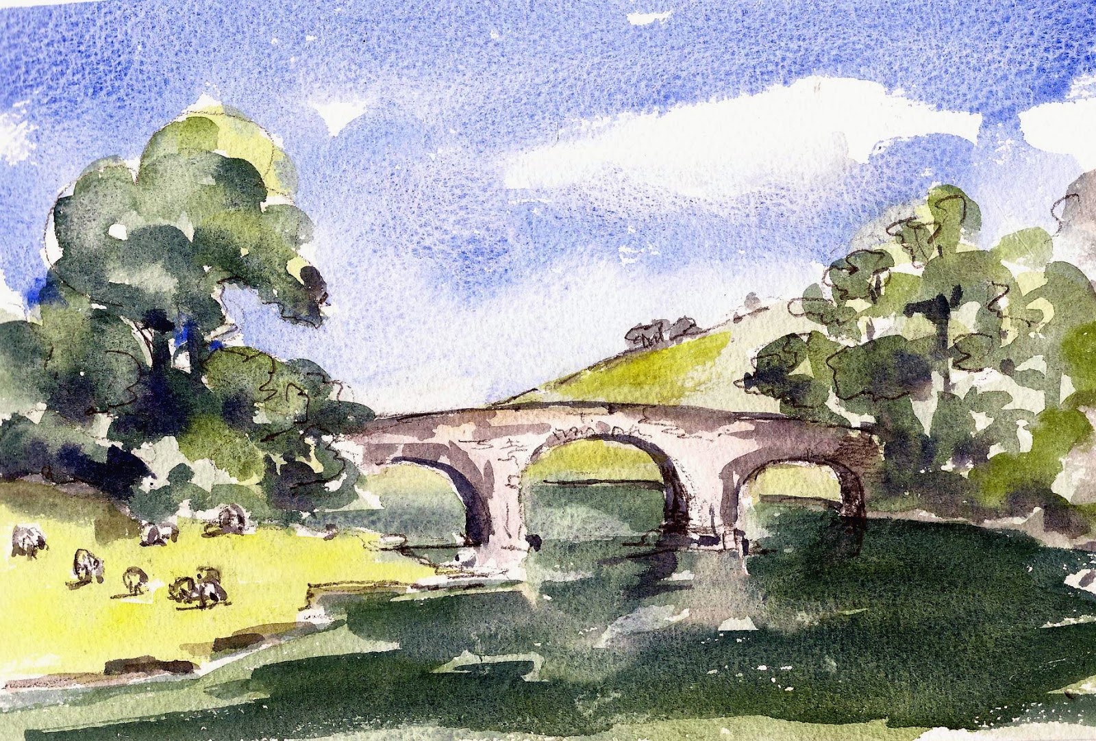 Carmarthen Artist Cotswold Scene