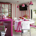 A great kitchen in pink tones