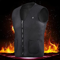 Electric Heated Vest Sports Hiking Fishing Camping